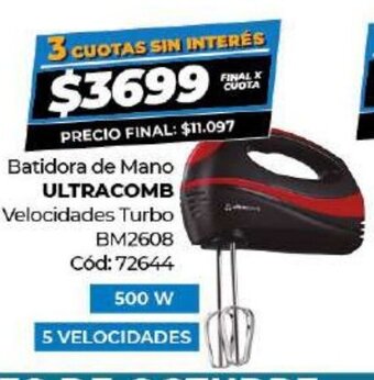 Diarco Batidora de Mano Ultracomb oferta