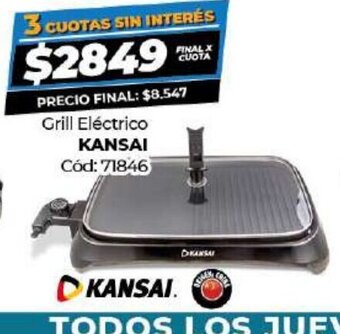Diarco Grill Eléctrico Kansai oferta