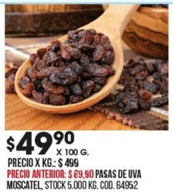Coto Pasas de Uva Moscatel oferta