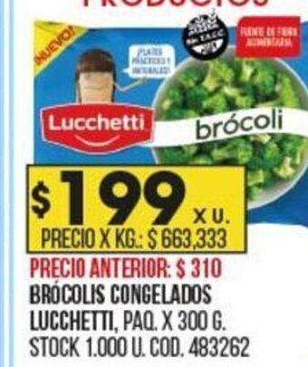 Coto Brócolis Congelados Lucchetti oferta
