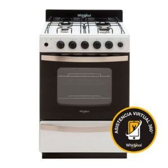 Frávega Cocina whirlpool multigas wfb57dw 56cm oferta