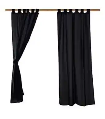 Frávega Cortina ambiente agostina negro oferta