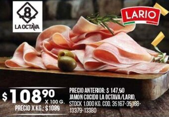Coto Jamón Cocido La Octava/ Lario oferta