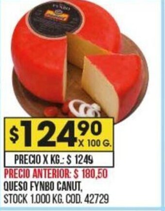 Coto Queso Fynbo Canut oferta