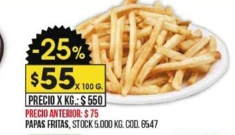Coto Papas Fritas oferta
