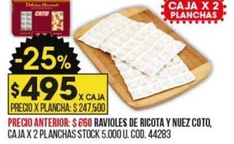 Coto Ravioles de Ricota Y Nuez Coto oferta
