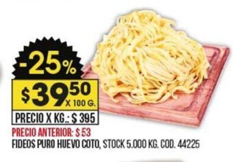 Coto Fideos Puro Huevo Coto oferta