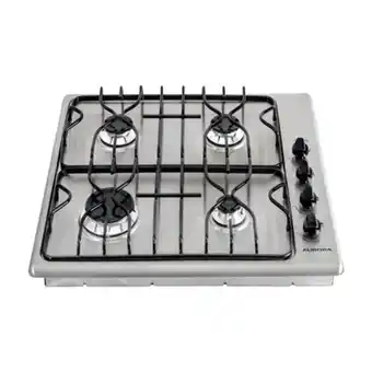 Anafe a gas aurora yanuy aglx 60 cm acero inoxidable