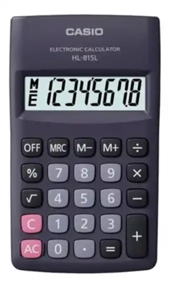 Calculadora casio hl-815lbk bolsillo 8 digitos