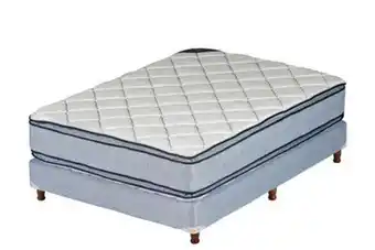 Castillo Hogar Sommier y colchon de resortes piero savona pillow top 140 x 190 cm oferta