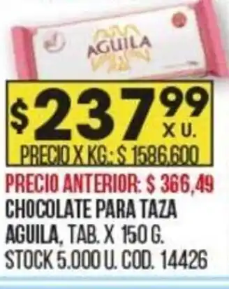 Coto Chocolate Para Taza Aguila oferta