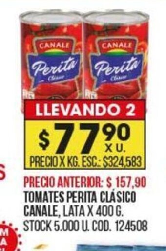 Coto Tomates Perita Clásico Canale oferta