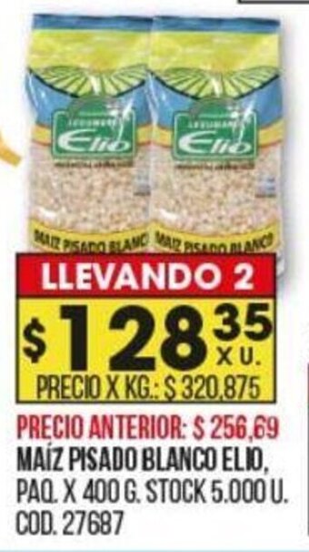 Coto Maíz Pisado Blanco Elio oferta