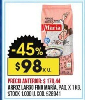 Coto Arroz Largo Fino Maria oferta