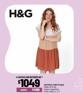 Changomas Vestido corto h&g oferta