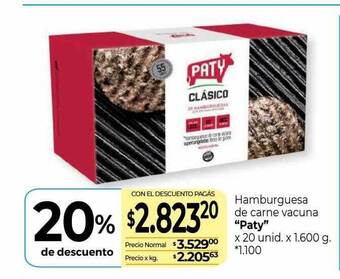 La Anonima Hamburguesa de carne vacuna oferta