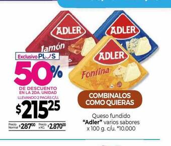 La Anonima Queso fundido oferta