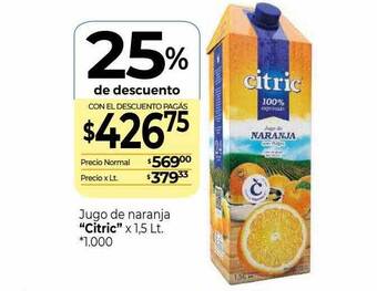 La Anonima Jugo de naranja oferta