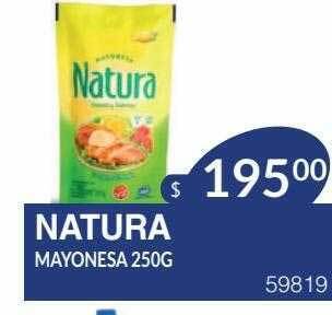 Masivos Natura mayonesa 250g oferta