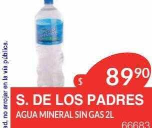 Masivos S de los padres agua mineral sin gas oferta