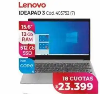 Naldo Lombardi Lenovo ideapad 3 oferta