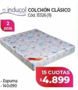 Naldo Lombardi Inducol colchón clásico oferta