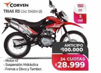 Naldo Lombardi Corven triax r3 oferta