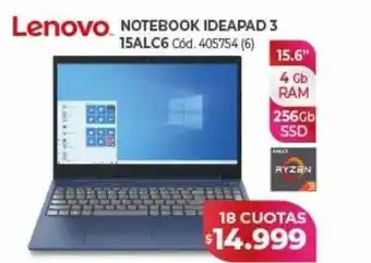 Naldo Lombardi Lenovo notebook ideapad 3 15alc6 oferta