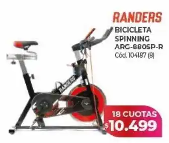 Naldo Lombardi Randers bicicleta spinning arg-880sp-r oferta
