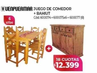 Naldo Lombardi Venpuermar juego de comedor + bahiut oferta
