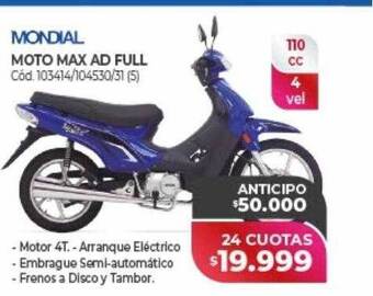 Naldo Lombardi Mondial moto max ad full oferta