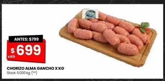 Changomas Chorizo alma gancho x kg oferta