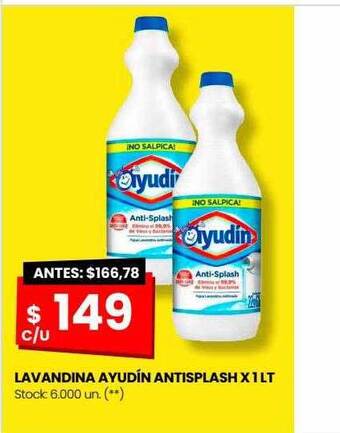 Changomas Lavandina ayudín antisplash oferta