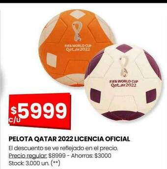 Changomas Pelota qatar 2022 licencia oficial oferta