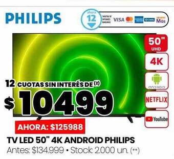 Changomas Tv led 50 oferta