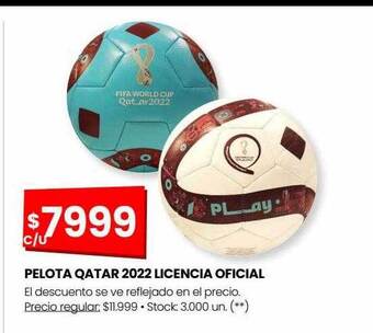 Changomas Pelota qatar 2022 licencia oficial oferta