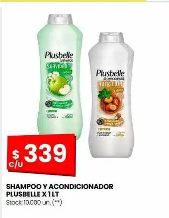 Changomas Shampoo y acondicionador plusbelle oferta