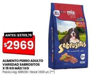 Changomas Alimento perro adulto variedad sabrositos oferta