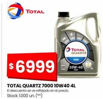 Changomas Total quartz 7000 10w40 4l oferta