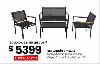 Changomas Set jardin 4 piezas oferta