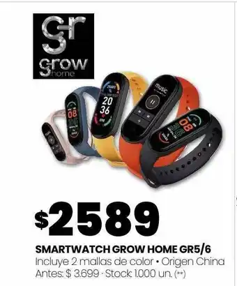 Changomas Smartwatch grow home gr5 6 oferta