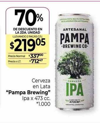 La Anonima Cerveza en lata oferta