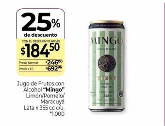 La Anonima Jugo de frutos con alcohol oferta