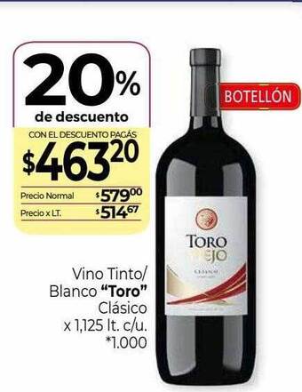 La Anonima Vino tinto blanco oferta