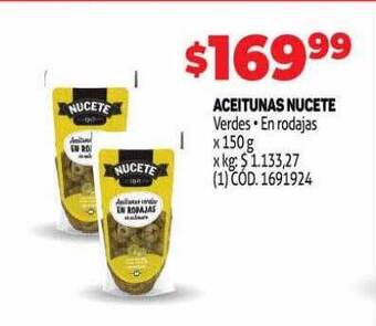 Makro Aceitunas nucete oferta