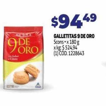 Makro Galletitas 9 de oro oferta