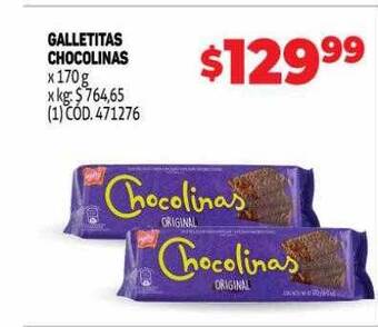Makro Galletitas chocolinas oferta