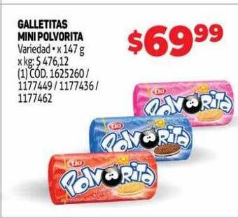 Makro Galletitas mini polvorita oferta