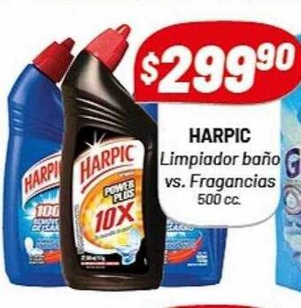 Almacor Harpic limpiador baño vs. fragancias 500 cc oferta