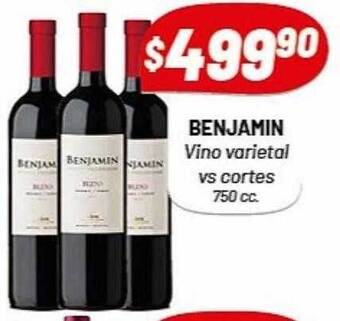 Almacor Benjamin vino varietal vs cortes 750 cc oferta